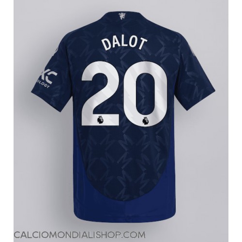 Maglie da calcio Manchester United Diogo Dalot #20 Seconda Maglia 2024-25 Manica Corta